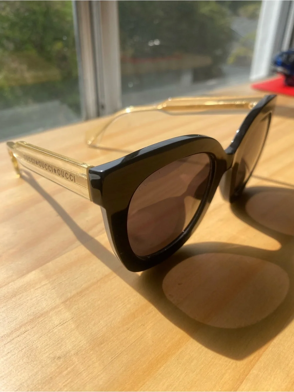 Gucci Black Cat-Eye Sunglasses